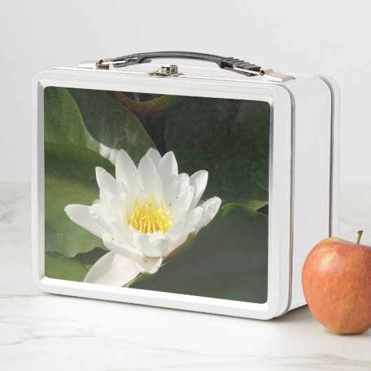 Witte Lotus Bloem Fotografie Lunchbox (In situ)