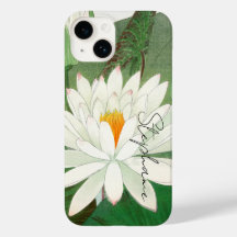 Witte Lotus Bloem Japans Fine Art Naam