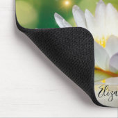Witte Lotus Bloem Landschap, Zen Muismat (Hoek)