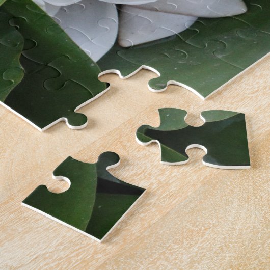 Witte Lotus Bloemen, Botanisch Legpuzzel (Zijkant)