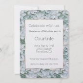 Witte Lotus bloemen verjaardag Kaart (Voorkant)