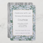 Witte Lotus bloemen verjaardag Kaart (Voorkant / Achterkant)