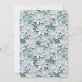 Witte Lotus Bloemen Vrijgezellenfeest Kaart (Achterkant)