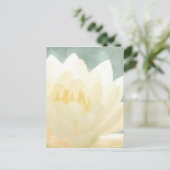 Witte Lotus Briefkaart (Staand voorkant)