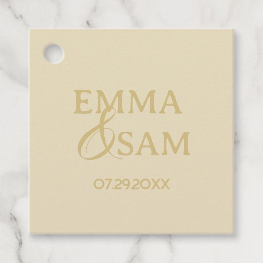 Witte Lotus bruiloft Bedankjes Labels (Voorkant)