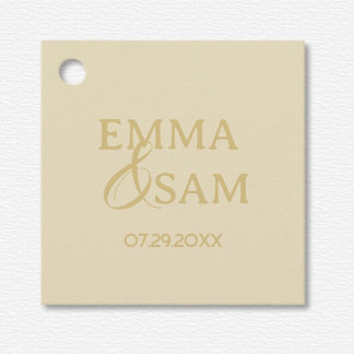 Witte Lotus bruiloft Bedankjes Labels