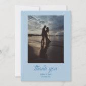 Witte Lotus bruiloft Bedankkaart (Voorkant)