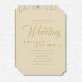 Witte Lotus bruiloft Kaart