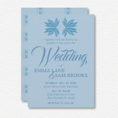 Witte Lotus bruiloft Kaart