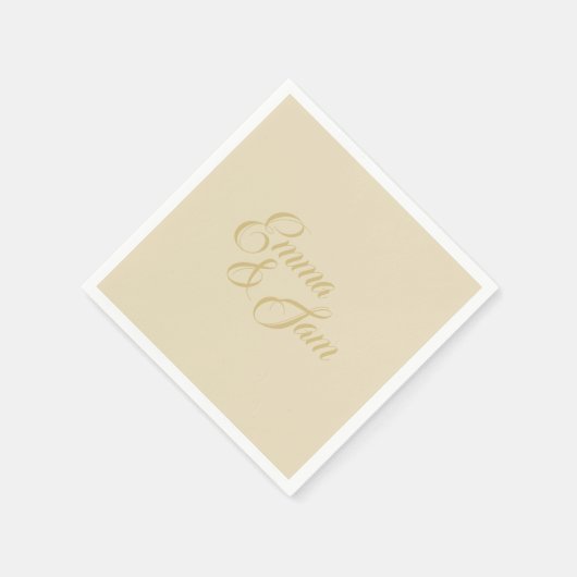 Witte Lotus bruiloft Servet (Hoek)