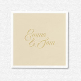 Witte Lotus bruiloft Servet