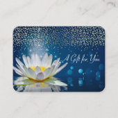 Witte Lotus,Confetti,Spa,Massage Kortingskaartje (Voorkant)