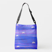 Witte Lotus Crossbody Tas (Achterkant)
