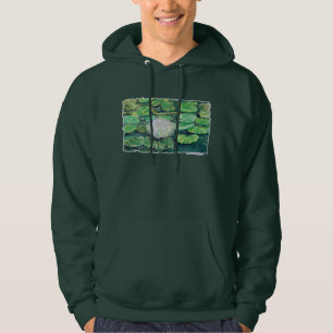 Witte Lotus en Waterlelies Hoodie