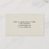 Witte Lotus Enso Zen Circle Visitekaartje (Achterkant)