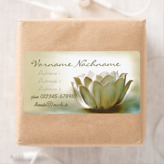 Witte Lotus Etiket (Insitu)