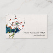 Witte Lotus Flower Holistic and Natural Medicine Visitekaartje (Voorkant)