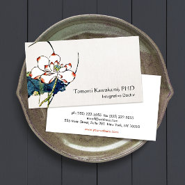 Witte Lotus Flower Holistic and Natural Medicine Visitekaartje