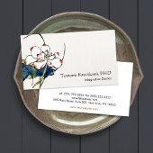 Witte Lotus Flower Holistic and Natural Medicine Visitekaartje