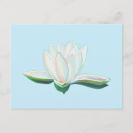 Witte Lotus Flower Luminous Briefkaart