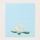 Witte Lotus Flower Luminous Kaart (Buitenkant ongevouwen)
