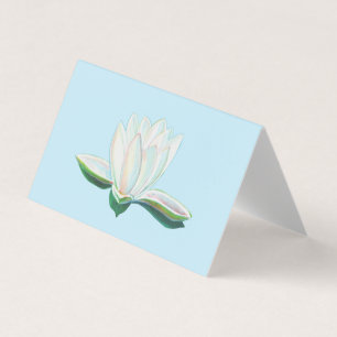 Witte Lotus Flower Luminous Kaart