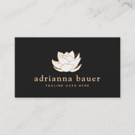 Witte Lotus Flower Visitekaartje