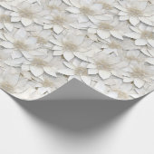 Witte Lotus Flowers Cadeaupapier (Hoek)