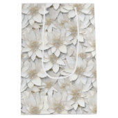 Witte Lotus Flowers Medium Cadeauzakje (Achterkant)