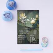 Witte Lotus Flowers, prachtige Natuur voor het gen Flyer (Enkel)