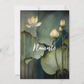 Witte Lotus Flowers, prachtige Natuur voor het gen Kaart (Achterkant)