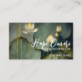 Witte Lotus Flowers, prachtige Natuur voor het gen Visitekaartje (Voorkant)