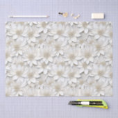 Witte Lotus Flowers Tissuepapier (Craft)
