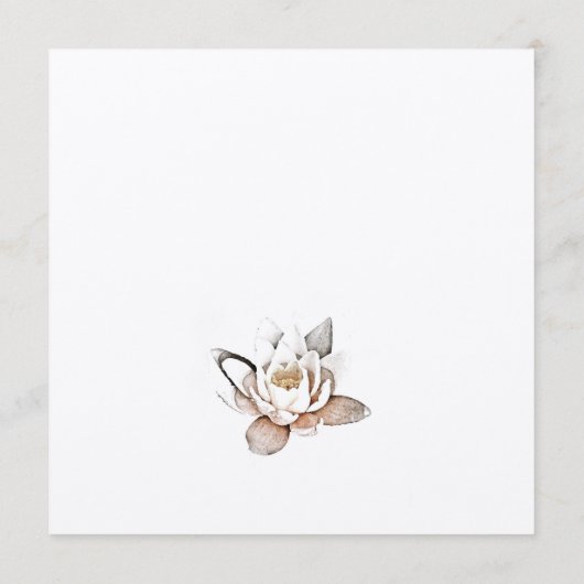 WITTE LOTUS KAART (Achterkant)