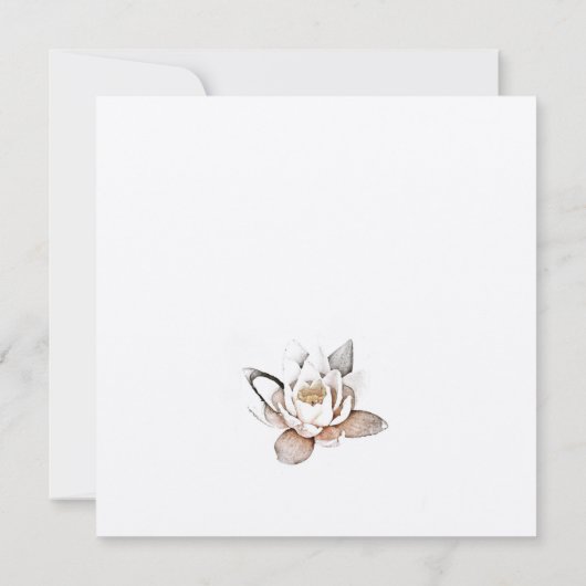 WITTE LOTUS KAART (Achterkant)