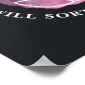 Witte Lotus Karma Motivatie Citaat Kool Poster (Hoek)