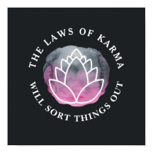 Witte Lotus Karma Motivatie Citaat Kool