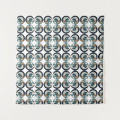 Witte Lotus & Ocean Wave - Elegantie in beweging Wandkleed (Voorkant)