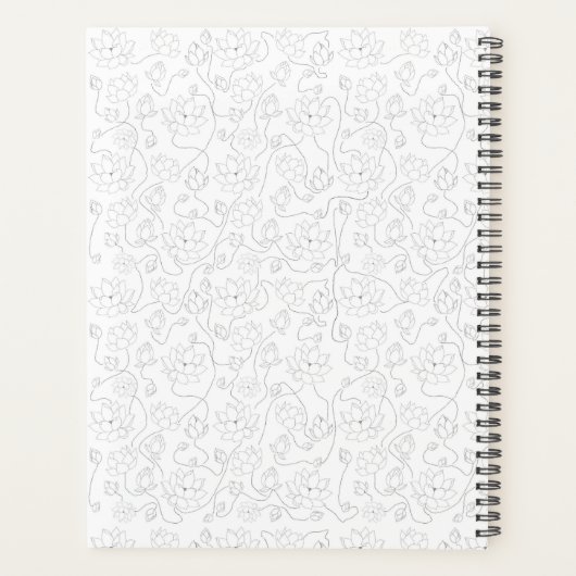 Witte Lotus Planner (Achterkant)