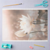 Witte Lotus, Roos Roze, Pampasgras, mistig meer Tissuepapier (Craft)
