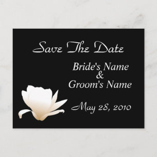 Witte Lotus Save the Date Briefkaart