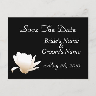 Witte Lotus Save the Date Briefkaart