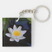 Witte Lotus Sleutelhanger (Achterkant)