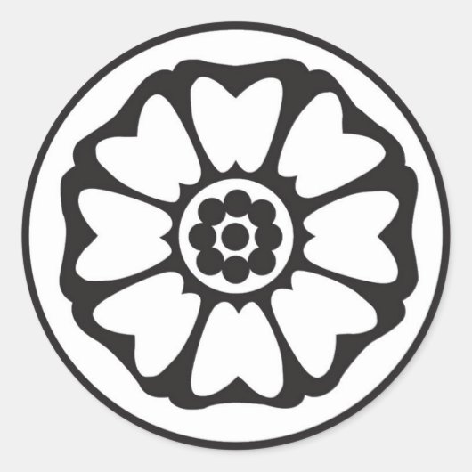 Witte Lotus sticker (Voorkant)