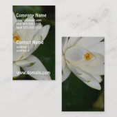 Witte Lotus Visitekaartje (Voorkant / Achterkant)