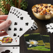 Witte Lotus Waterlily- en Lily-speelkaarten Speelkaarten (Insitu)