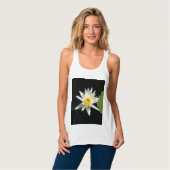 Witte Lotus Waterlily Tanktop (Volledige Voorkant)