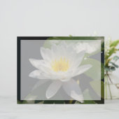 Witte Lotus Waterlly Flower (Staand voorkant)