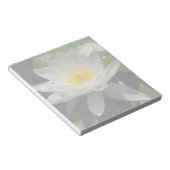 Witte Lotus Waterlly Flower Notitieblok (Schuin)