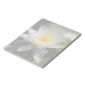 Witte Lotus Waterlly Flower Notitieblok (Linkerzijde)